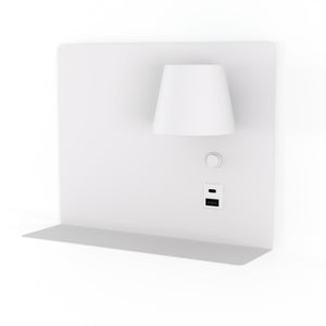 Aplique de pared para lectura con puerto USB y USBC "BASKOP" - 6W - Lado Derecho (16)