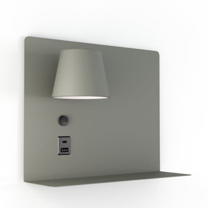 Aplique de pared para lectura con puerto USB y USBC "BASKOP" - 6W - Izquierda y Derecha - Barcelona Led-Decoración