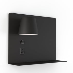 Aplique de pared para lectura con puerto USB y USBC "BASKOP" - 6W - Izquierda y Derecha - Barcelona Led-Decoración