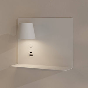 Aplique de pared para lectura con puerto USB y USBC "BASKOP" - 6W - Izquierda y Derecha - Barcelona Led-Decoración
