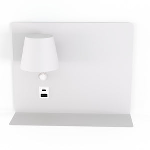 Aplique de pared para lectura con puerto USB y USBC "BASKOP" - 6W - Lado Izquierdo (11)