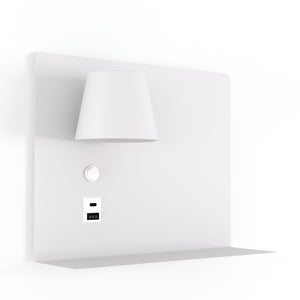 Aplique de pared para lectura con puerto USB y USBC "BASKOP" - 6W - Izquierda y Derecha (28)