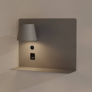 Aplique de pared para lectura con puerto USB y USBC "BASKOP" - 6W - Izquierda y Derecha - Barcelona Led-Decoración