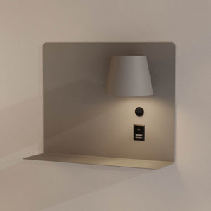 Aplique de pared para lectura con puerto USB y USBC "BASKOP" - 6W - Izquierda y Derecha - Barcelona Led-Decoración