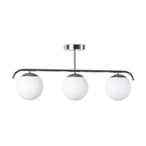Lámpara de techo triple bolas cristal "TALÍ" - 3xE27 - Barcelona Led-Decoración