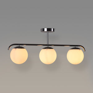 Lámpara de techo triple bolas cristal "TALÍ" - 3xE27 - Barcelona Led-Decoración