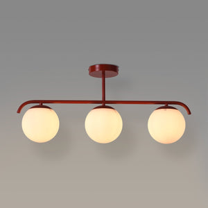 Lámpara de techo triple bolas cristal "TALÍ" - 3xE27 - Barcelona Led-Decoración