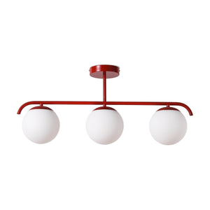 Lámpara de techo triple bolas cristal "TALÍ" - 3xE27 - Barcelona Led-Decoración