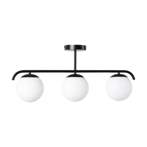 Lámpara de techo triple bolas cristal "TALÍ" - 3xE27 - Barcelona Led-Decoración