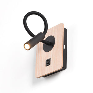 Aplique de pared flexible para lectura "LONDON" - Chip CREE - 3W - USB+USBC (13)