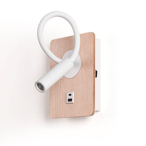 Aplique de pared flexible para lectura "LONDON" - Chip CREE - 3W - USB+USBC (26)