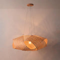 Woven hanging lamp
