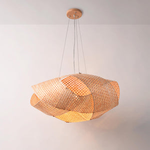 Lámpara colgante de mimbre "NIDO" - E27 (4)