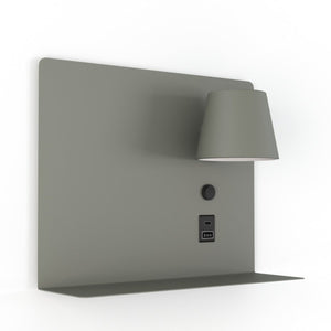 Aplique de pared para lectura con puerto USB y USBC "BASKOP" - 6W - Izquierda y Derecha - Barcelona Led-Decoración