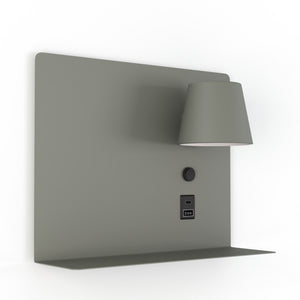 Aplique de pared para lectura con puerto USB y USBC "BASKOP" - 6W - Izquierda y Derecha (40)