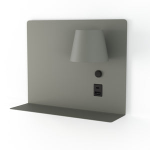 Aplique de pared para lectura con puerto USB y USBC "BASKOP" - 6W - Lado Derecho (19)