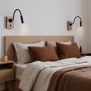 Aplique de pared flexible para lectura "LONDON" - Chip CREE - 3W - USB+USBC (27)