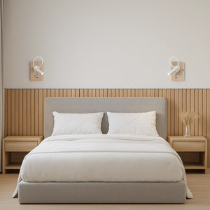 Aplique de pared flexible para lectura "LONDON" - Chip CREE - 3W - USB+USBC (24)