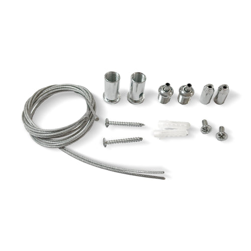 Hexagonal luminaire suspension kit