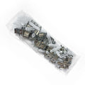 Kit - 40 Metal Staples + 40 Screws + 40 Dowels - Hexagonal LED Structure 2