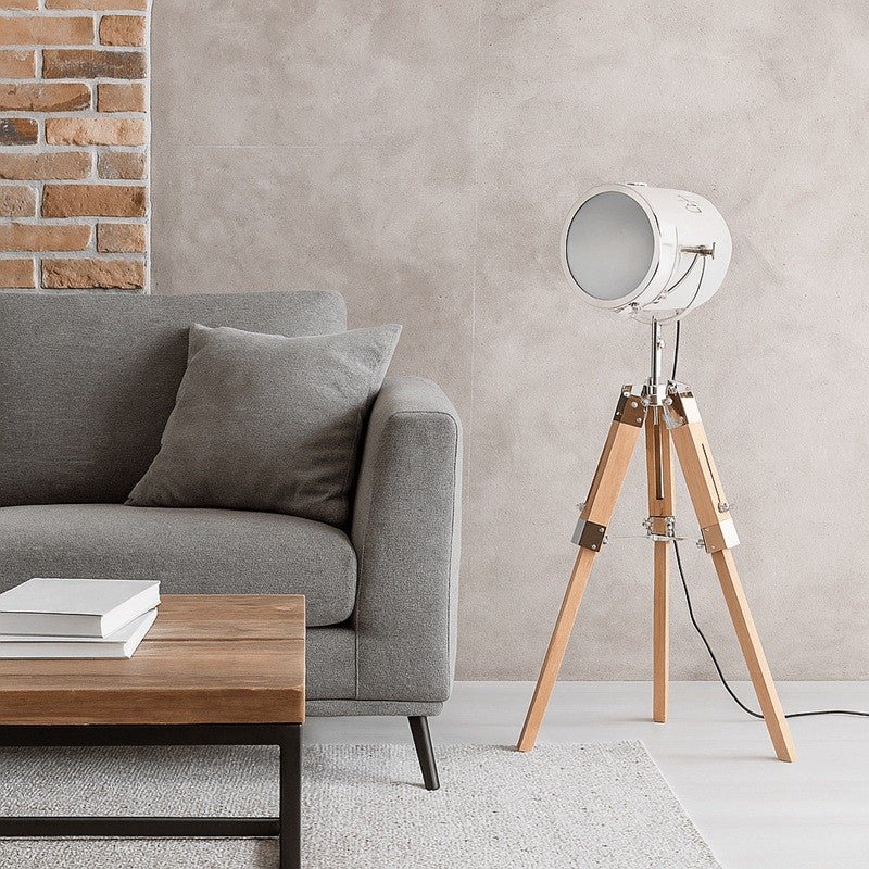Lámpara de pie o mesa con trípode "BOGART" - Barcelona Led-Decoración