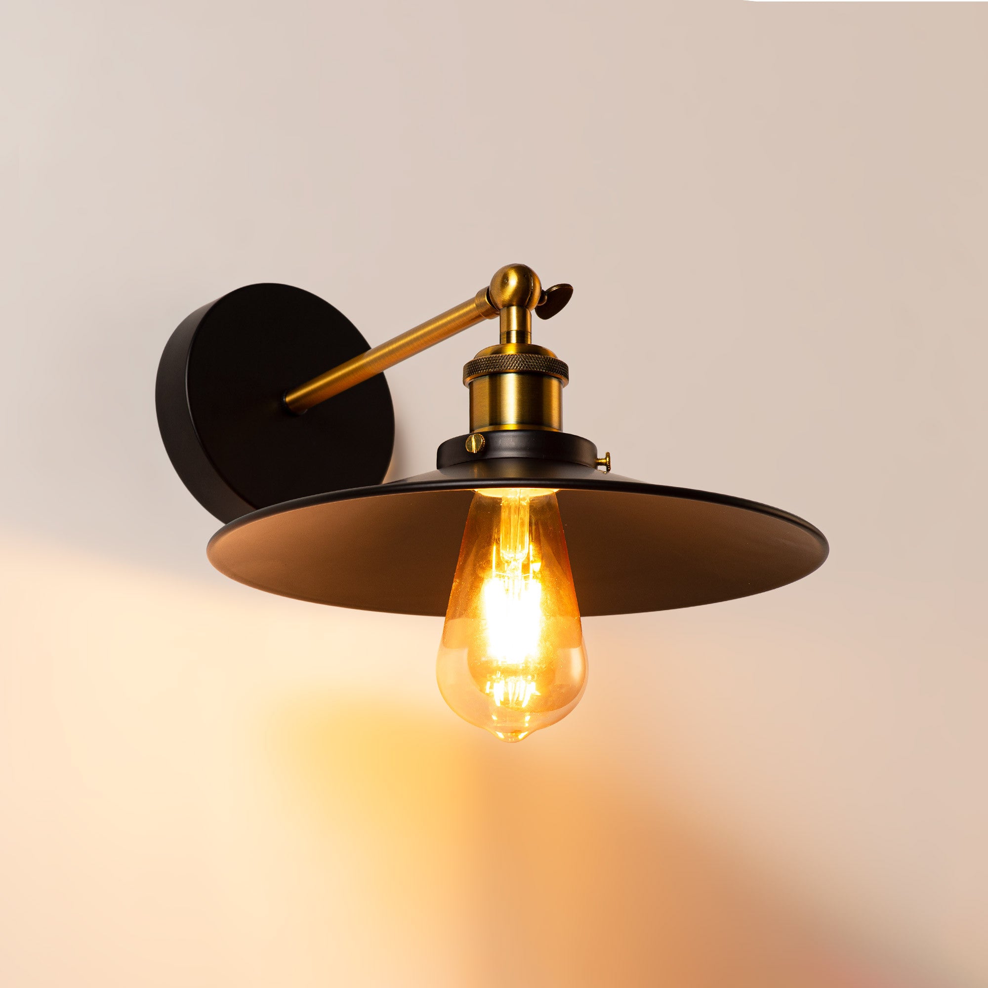 Aplique de pared retro "CLOCK WORK" - E27
