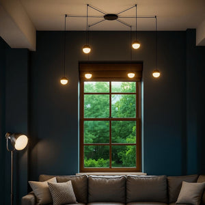 Lámpara colgante LED de diseño "ÓRBITA" - 6 x 9W (54W) - Barcelona Led-Decoración