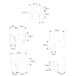 Lámpara LED hexagonal - 6500K - 14 hexágonos + Rectángulo 5m (15)