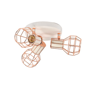 Lámpara de techo orientable jaula "AZOR-3" E14 - Barcelona Led-Decoración
