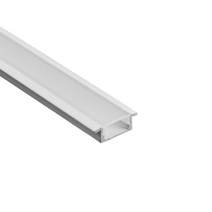 Perfil tira LED empotrable con difusor - Kit completo - 8,5x12mm - Tira LED ≤10mm - 2 metros - Barcelona Led-