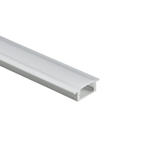 Perfil tira LED empotrable con difusor - Kit completo - 8,5x12mm - Tira LED ≤10mm - 2 metros - Barcelona Led-