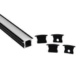 Inbouw LED strip profiel met diffuser - Compleet pakket - 12,2x13mm - LED strip ≤10mm - 2 meter 5
