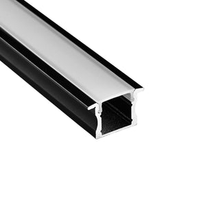 Perfil tira LED empotrable con difusor - Kit completo - 12,2x13mm - Tira LED ≤10mm - 2 metros - Barcelona Led-