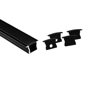 Perfil tira LED empotrable con difusor - Kit completo - 12,2x13mm - Tira LED ≤10mm - 2 metros (7)