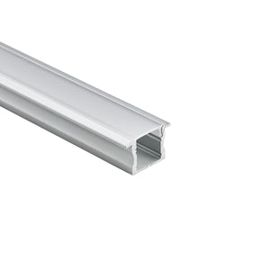 Perfil tira LED empotrable con difusor - Kit completo - 12,2x13mm - Tira LED ≤10mm - 2 metros - Barcelona Led-