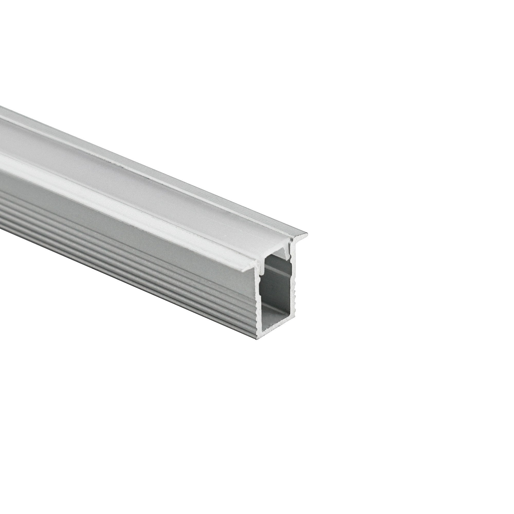 Perfil tira LED empotrable con difusor - Kit completo - 12x8mm - Tira LED ≤5mm - 2 metros (1)