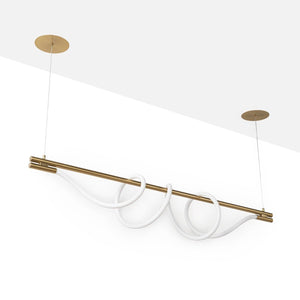 Lámpara colgante moderna neón ondulante "Corda" - 360º - 45W - 3000K - Barcelona Led-Decoración