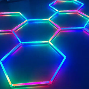 Kit - Controlador y fuente de alimentación para lámpara hexagonal - RGB IC (10)