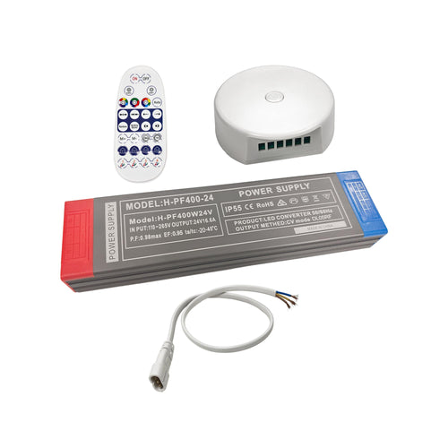 Kit - Contolador y fuente de alimentación para lámpara hexagonal - RGB IC