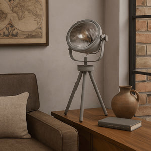 Lámpara de pie y sobremesa con trípode "TANGE" (7)