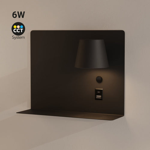 Wall-mounted reading lamp