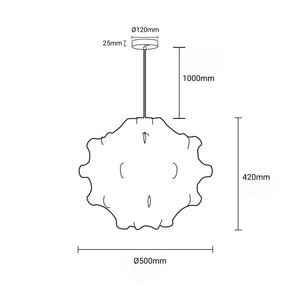Lámpara colgante de diseño "Cocoon" (30)