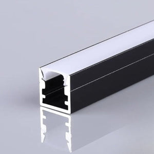 Perfil tira LED de superficie con difusor - Kit completo - 9x7mm - Tira LED ≤5mm - 2 metros - Barcelona Led-