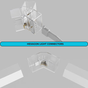 Lámpara LED hexagonal - 6500K - 3 hexágonos - 440cm - Barcelona Led-