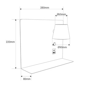 Aplique de pared para lectura con puerto USB y USBC "BASKOP" - 6W - Izquierda y Derecha - Barcelona Led-Decoración