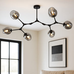 Lámpara de techo articulada "ORIÓN 6" - 6 x E27 - Barcelona Led-Decoración