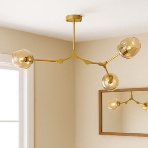 Lámpara de techo articulada "ORIÓN 3" - 3 x E27 - Barcelona Led-Decoración