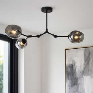 Lámpara de techo articulada "ORIÓN 3" - 3 x E27 - Barcelona Led-Decoración