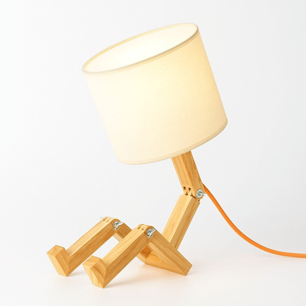 Lámpara de mesa de madera articulada "YOKI" (1)