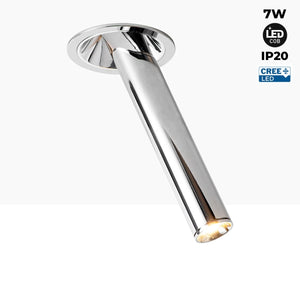 Foco LED empotrable orientable "ALAI" - Zoom - 200mm - 2800K - LED COB - chip Cree - 7W - Barcelona Led-